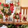 Freshcut Paper Pop Up Cards, Mini Winter Joy, 6 inch Mini Sized Paper Flower Bouquet 3D Popup Greeting Cards, Christmas Card, Holiday Card, Blank Notecards & Envelopes, Pack of 5(5pk Mini Winter Joy)