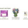 Freshcut Paper Pop Up Cards, Orchid Oasis, 12 Inch Life Sized Forever Flower Bouquet 3D Popup Greeting Card, Birthday Cards, Get Well Gifts, Blank Notecard & Envelope(Dear Dahlia)