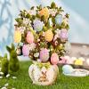 Freshcut Paper Pop Up Cards, Orchid Oasis, 12 Inch Life Sized Forever Flower Bouquet 3D Popup Greeting Card, Birthday Cards, Get Well Gifts, Blank Notecard & Envelope(Easter Egg Tree)