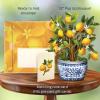 Freshcut Paper Pop Up Cards, Prayer Plant, 12 Inch Life Sized Paper House Plants 3D Popup Greeting Cards, Birthday Card, Get Well Gifts, Blank Notecard & Envelope(Lemon Blossom Tree)