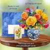 Freshcut Paper Pop Up Cards, Serenity Orchid, 12 Inch Life Sized Forever Flower Bouquet 3D Popup Greeting Card, Birthday Cards, Get Well Gifts, Blank Notecard & Envelope(Sorbet Roses)
