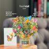 Freshcut Paper Pop-Up Greeting Cards, 6×6 Inch Mini Paper Flower Bouquets, 12 Count Assortment, Multicolor Floral Occasion Cards, Blank Inside, Pop-Up Feature