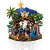 Freshcut Paper Pop Up Cards, 15 Inch Starlit Nativity, Pop Up 3D Greeting Cards, Paper Nativity Scene Decoration, Christmas Card, Holiday Card, Blank Notecard & Envelope(Starlit Nativity)
