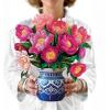 Freshcut Paper Pop Up Cards, Blooming Roses, 12 Inch Life Sized Forever Flower Bouquet 3D Popup Greeting Cards, Valentine’s Day, Anniversary Card, Blank Notecard & Envelope(Peony Paradise)
