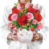 Freshcut Paper Pop Up Cards, Blooming Roses, 12 Inch Life Sized Forever Flower Bouquet 3D Popup Greeting Cards, Valentine’s Day, Anniversary Card, Blank Notecard & Envelope(Blooming Roses)