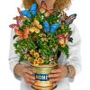 Freshcut Paper Pop Up Cards, Butterflies & Buttercups, 12 Inch Life Sized Forever Flower Bouquet 3D Popup Greeting Card, Birthday Cards, Thank You Card, Blank Notecard & Envelope(Buttercups & Butterflies)