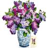Freshcut Paper Pop Up Cards, Grande Peony Paradise, 18 Inch Life Sized Forever Flower Bouquet 3D Popup Greeting Card, Birthday Cards, Thank You Card, Blank Notecard & Envelope(Grande Garden Lilacs)