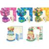 Freshcut Paper Pop Up Cards, Mini Birthday Puppy & Kitten, 6 Inch Mini Sized 3D Pet Gifts, Popup Greeting Card, Birthday Card, Paper Cat & Dog Cards, Blank Notecard & Envelope(Birthday Collection (Mini set of 5))