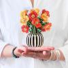 Freshcut Paper Pop Up Cards, Mini Sunflowers, 6 Inch Mini Sized Forever Flower Bouquet 3D Popup Greeting Cards, Birthday Cards, Get Well Gifts, Blank Notecard & Envelope(French Blooms)