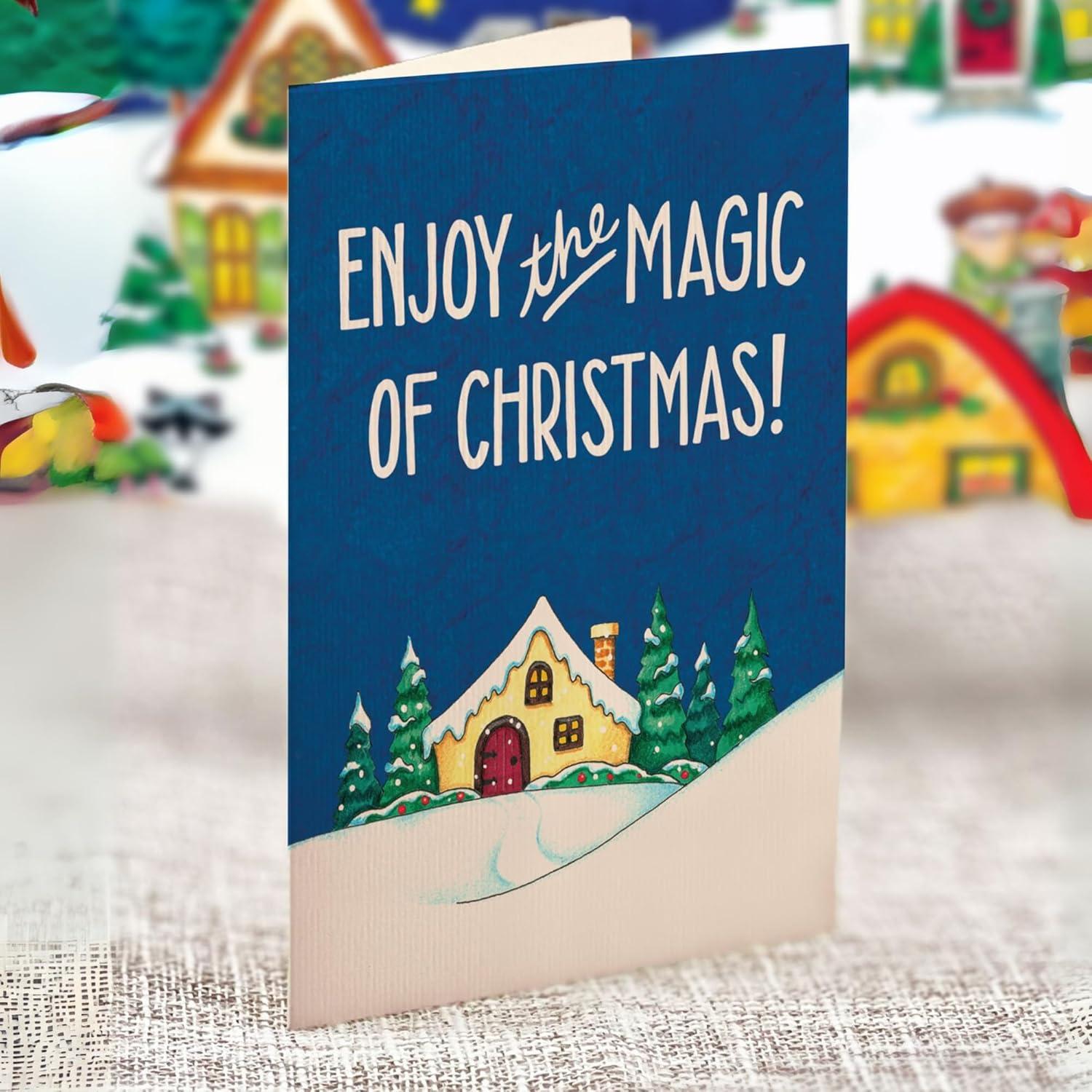 imageFreshcut Paper 2025 Advent Calendar Mary Engelbreits Christmas Village Pop Up 3D Greeting Cards Paper Advent Calendar for Adults Christmas Gifts Holiday Cards with Blank Notecard ampamp EnvelopeMary Engelbreits Christmas Village Advent Calendar