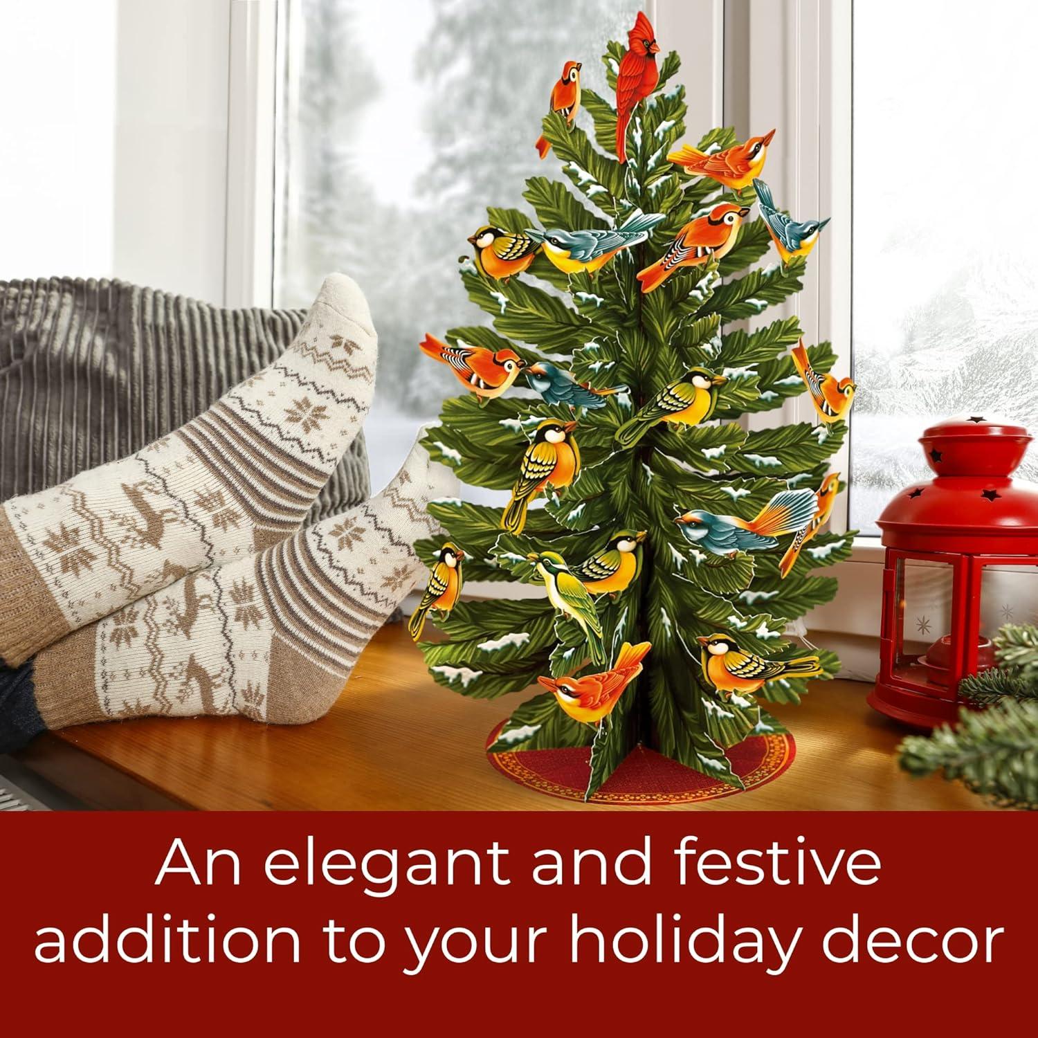 imageFreshcut Paper Light Up Pop Up Card Light Up Holiday Candle with Lights 3D Popup Christmas Cards Holiday Card with Blank Notecard ampamp EnvelopeWinter Tree