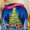 Freshcut Paper Light Up Pop Up Card, Light Up Holiday Candle with Lights, 3D Popup Christmas Cards, Holiday Card with Blank Notecard & Envelope(Christmas Skating)