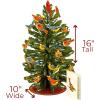 Freshcut Paper Light Up Pop Up Card, Light Up Holiday Candle with Lights, 3D Popup Christmas Cards, Holiday Card with Blank Notecard & Envelope(Winter Tree)