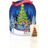 Freshcut Paper Light Up Pop Up Card, Light Up Holiday Candle with Lights, 3D Popup Christmas Cards, Holiday Card with Blank Notecard & Envelope(Christmas Skating)
