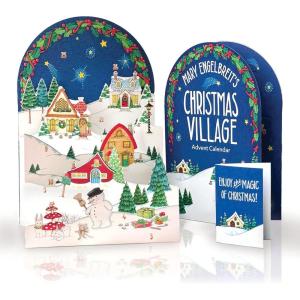 Freshcut Paper 2025 Advent Calendar, Mary Engelbreit’s Christmas Village, Pop Up 3D Greeting Cards, Paper Advent Calendar for Adults, Christmas Gifts, Holiday Cards with Blank Notecard & Envelope(Mary Engelbreit’s Christmas Village Advent Calendar)