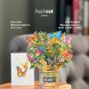 Freshcut Paper Pop Up Cards, Garden Favorites, 6 inch Mini Sized Paper Flower Bouquet 3D Popup Greeting Cards, Birthday Card, Thank You Card, Blank Notecards & Envelopes, Pack of 5(5pk – Garden Favorites)