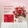 Freshcut Paper Pop Up Cards, Grande Blooming Roses, 18 Inch Life Sized Forever Flower Bouquet 3D Popup Greeting Card, Birthday Cards, Thank You Card, Blank Notecard & Envelope